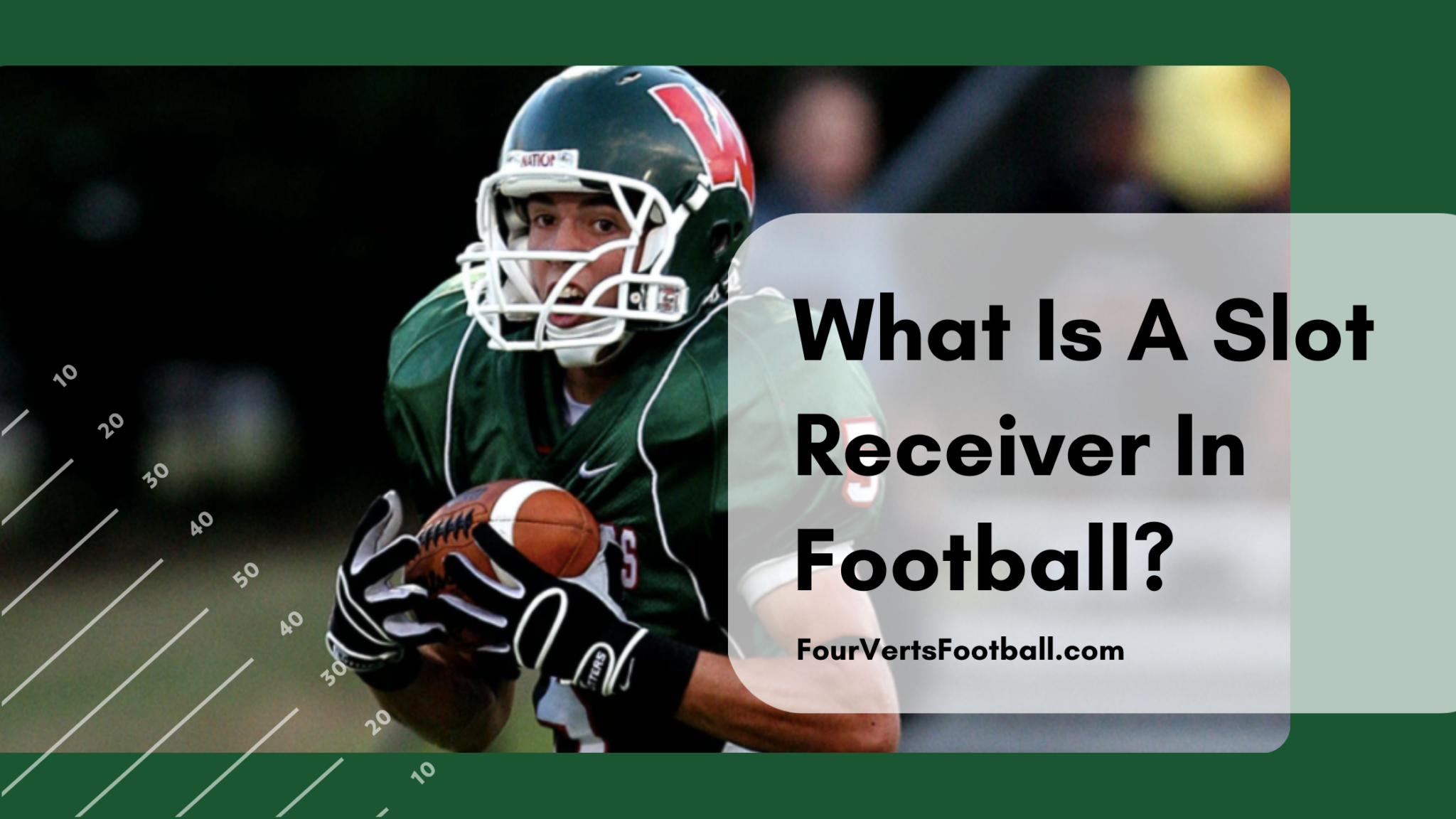 What Is A Slot Receiver - Football Terminology - Four Verts Football