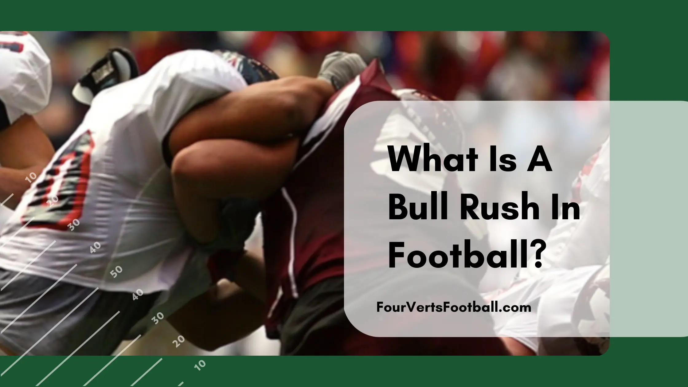 What Is A Bull Rush In Football