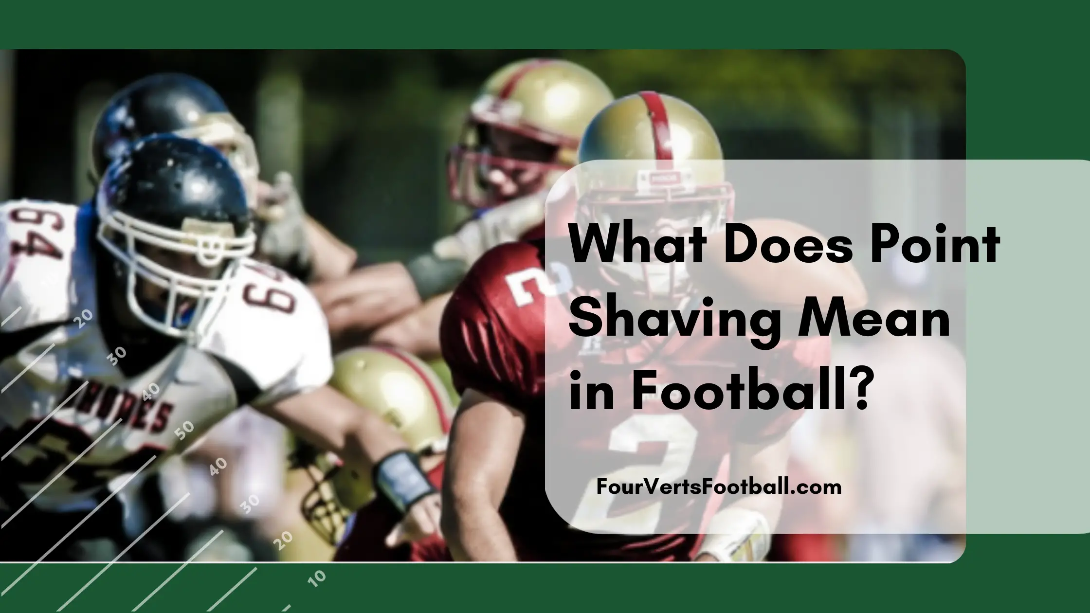 point shaving in football
