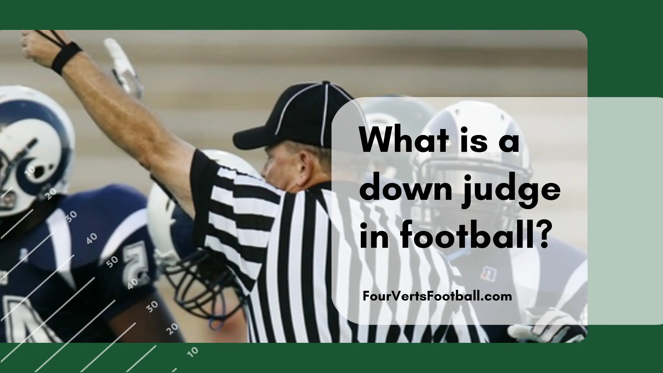what is a down judge