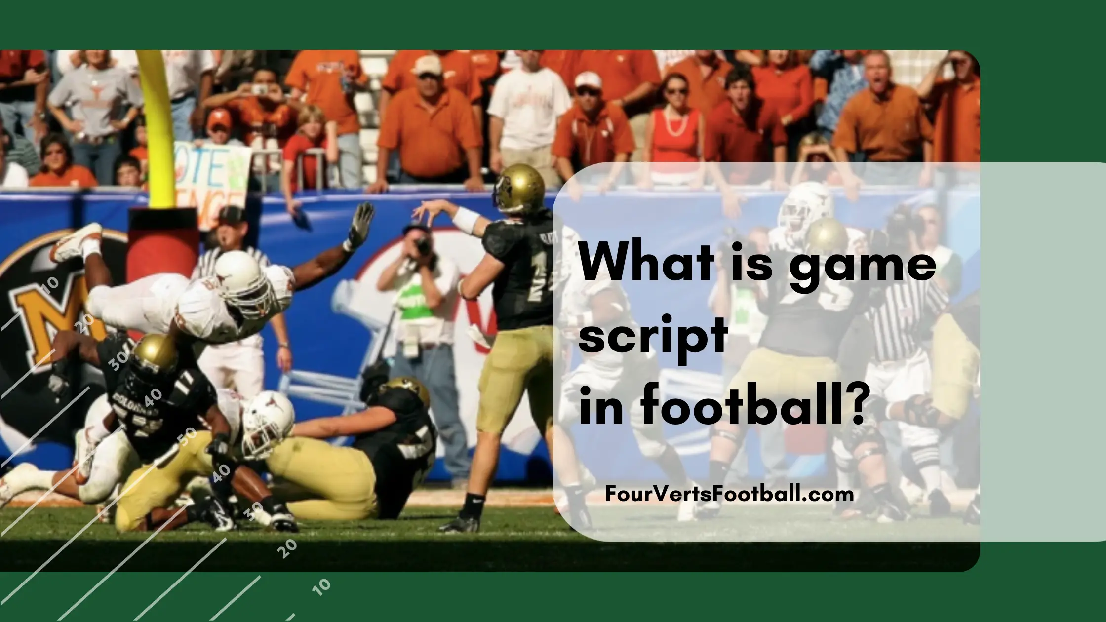 What Is Game Script In Football