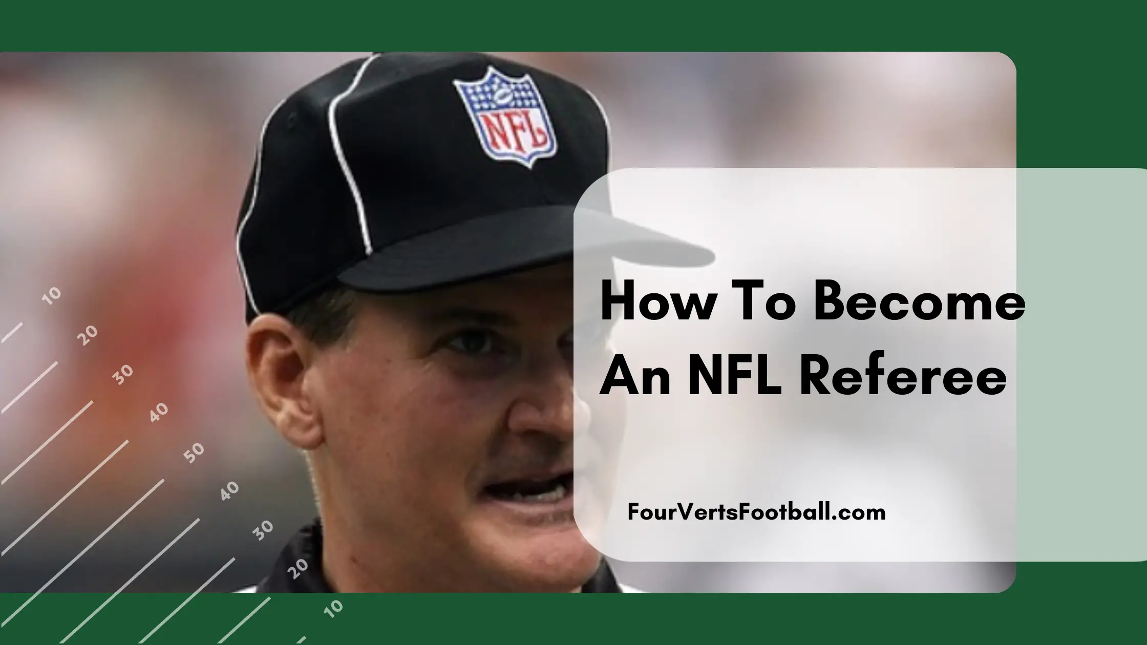 how to become an NFL referee
