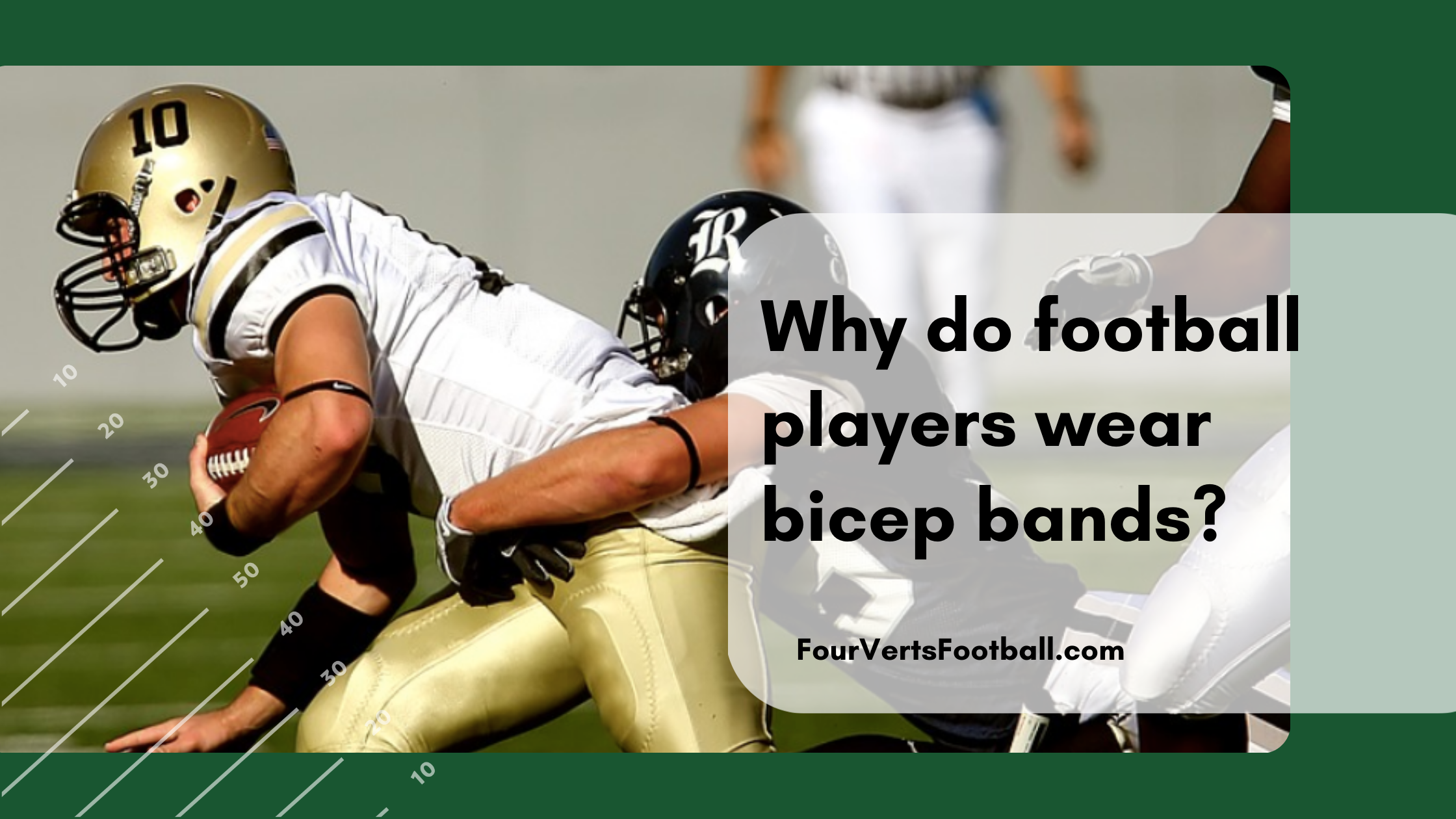 football players bicep bands