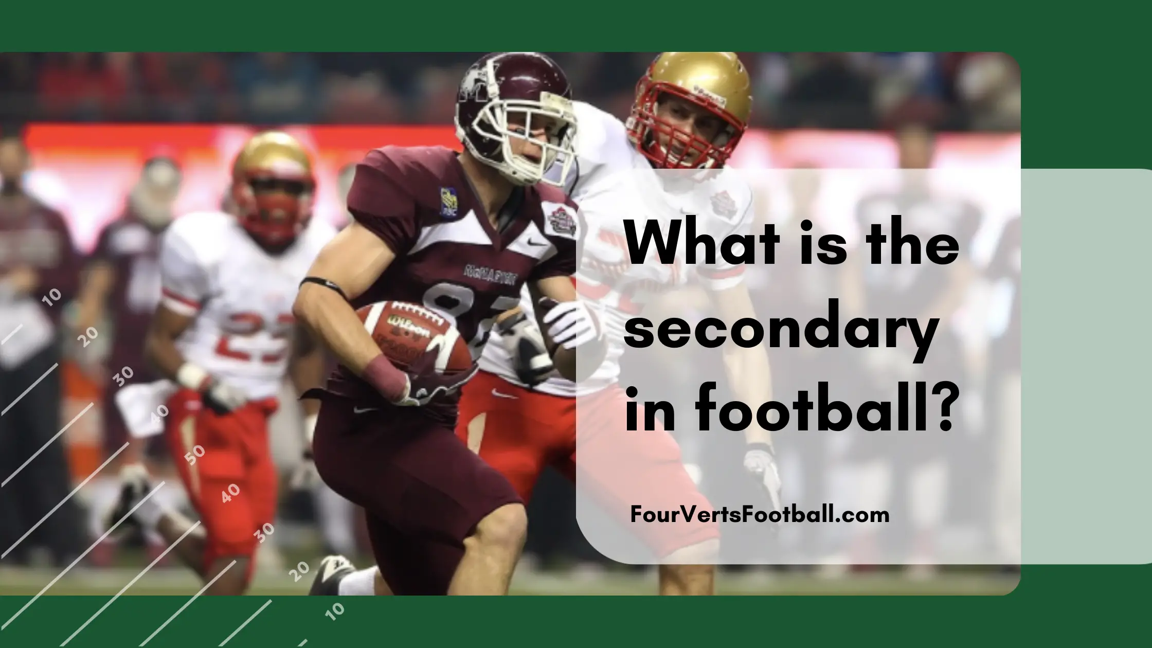 what is the secondary in football
