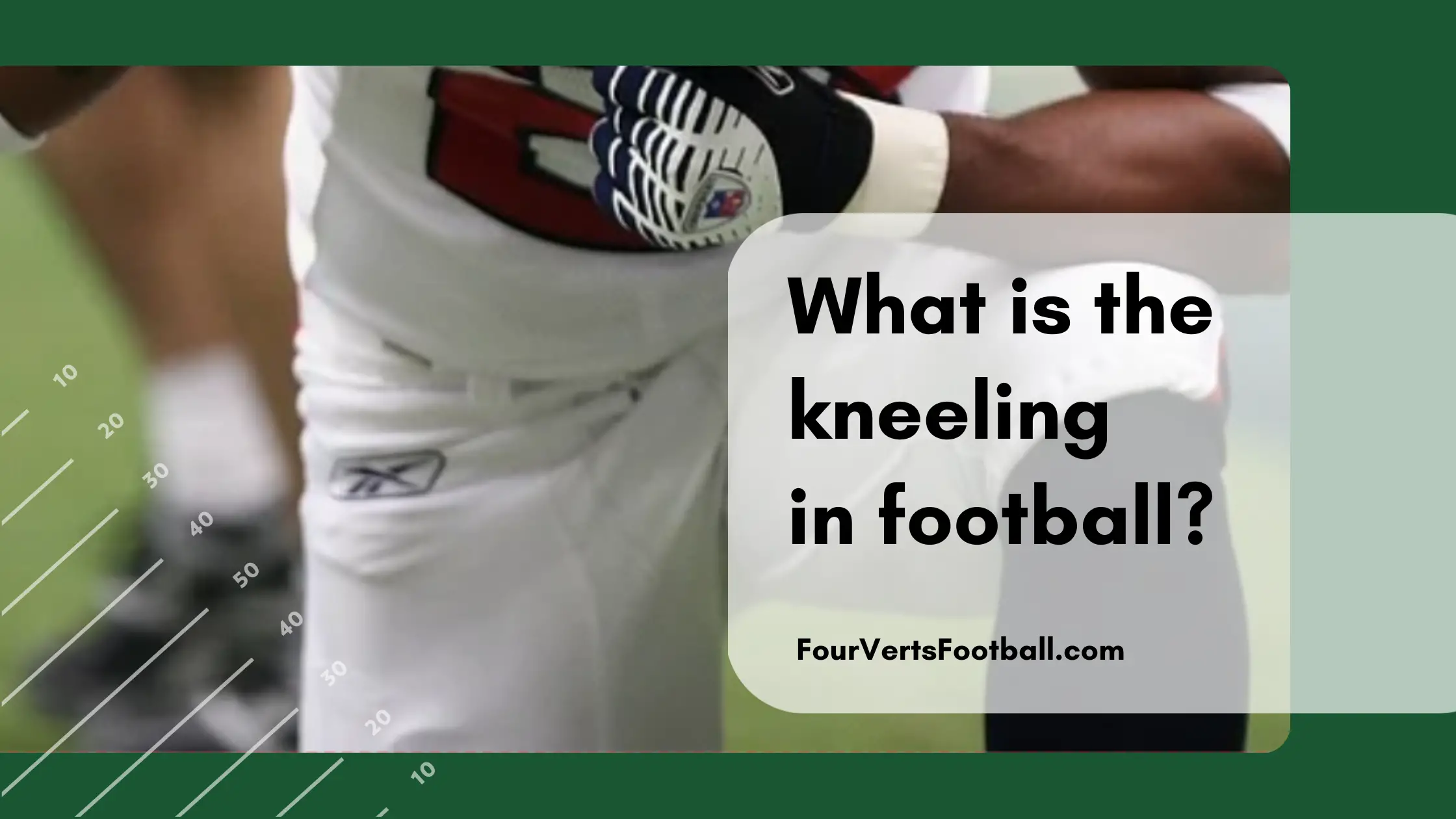 what is taking a knee in football