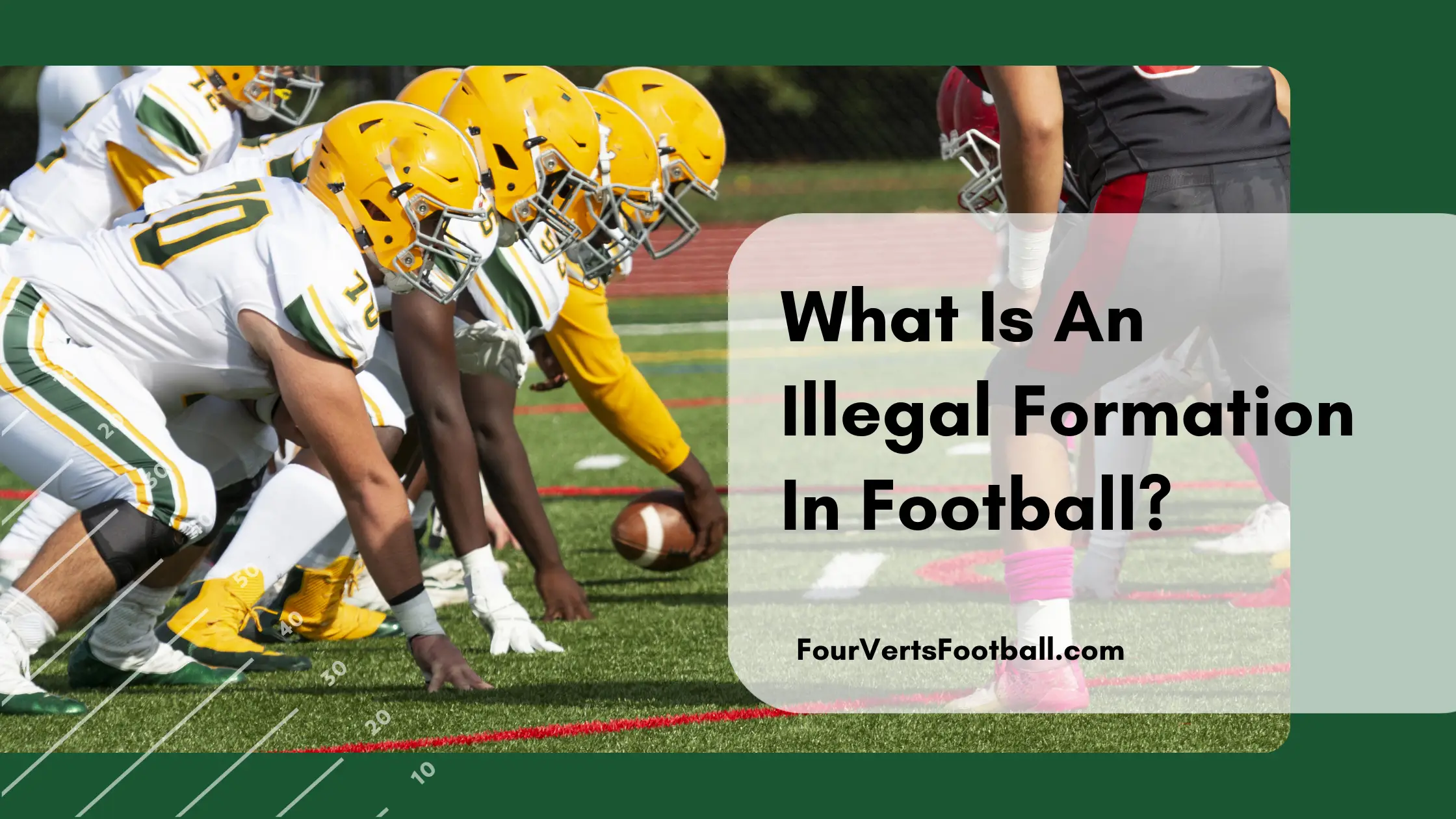 What Is An Illegal Formation In Football