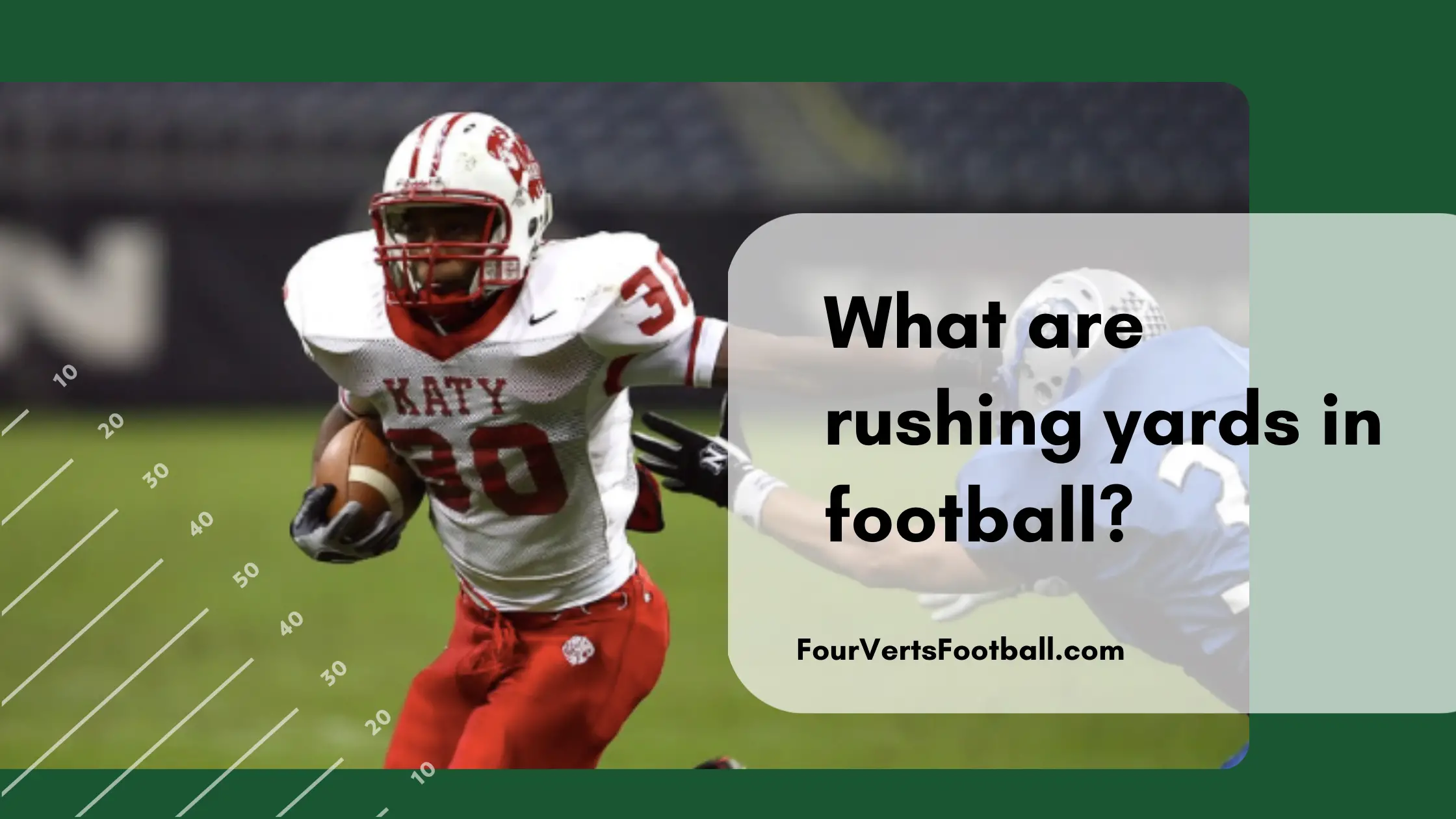 What Are Rushing Yards In Football?