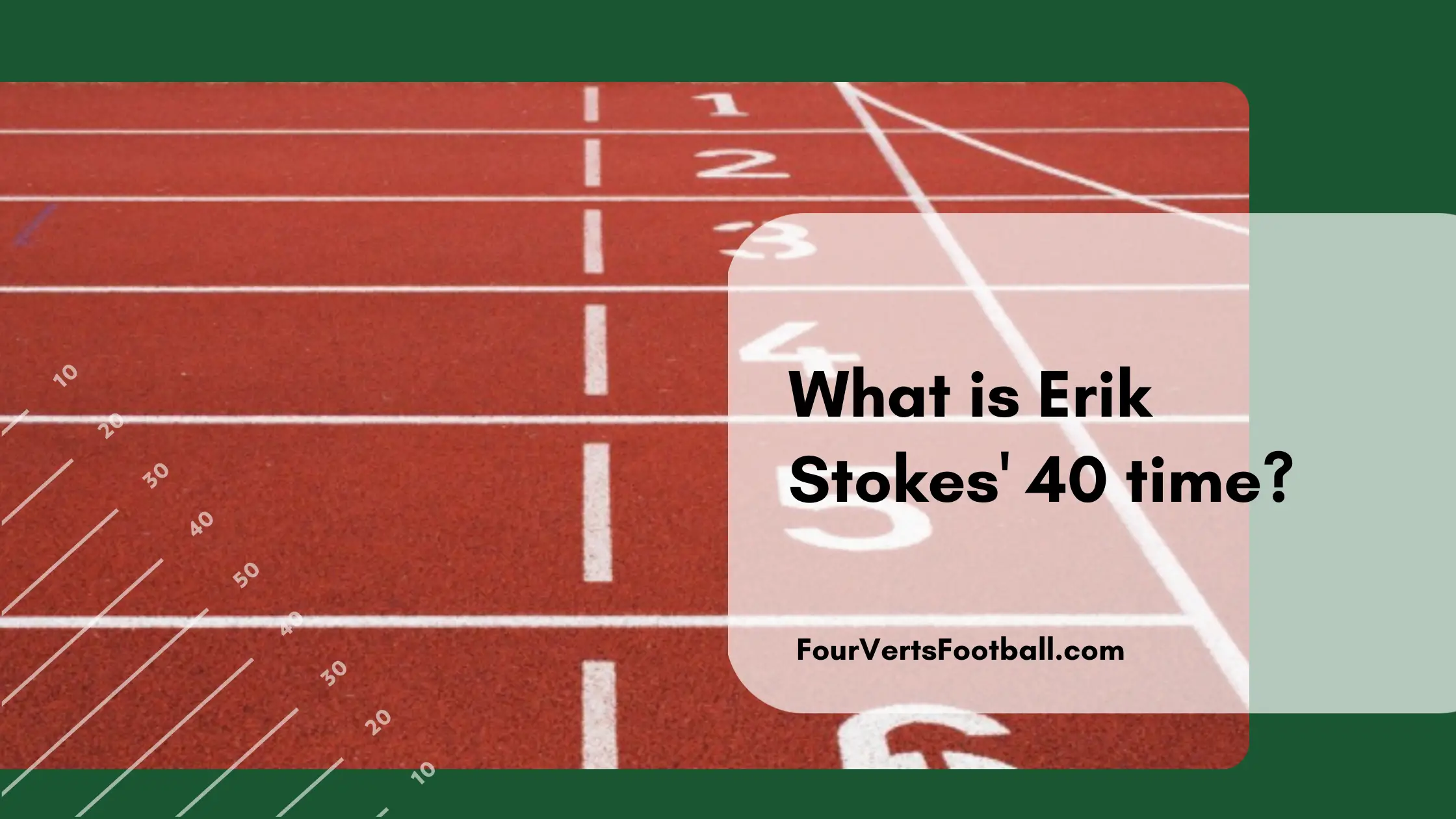 Erik Stokes 40 time