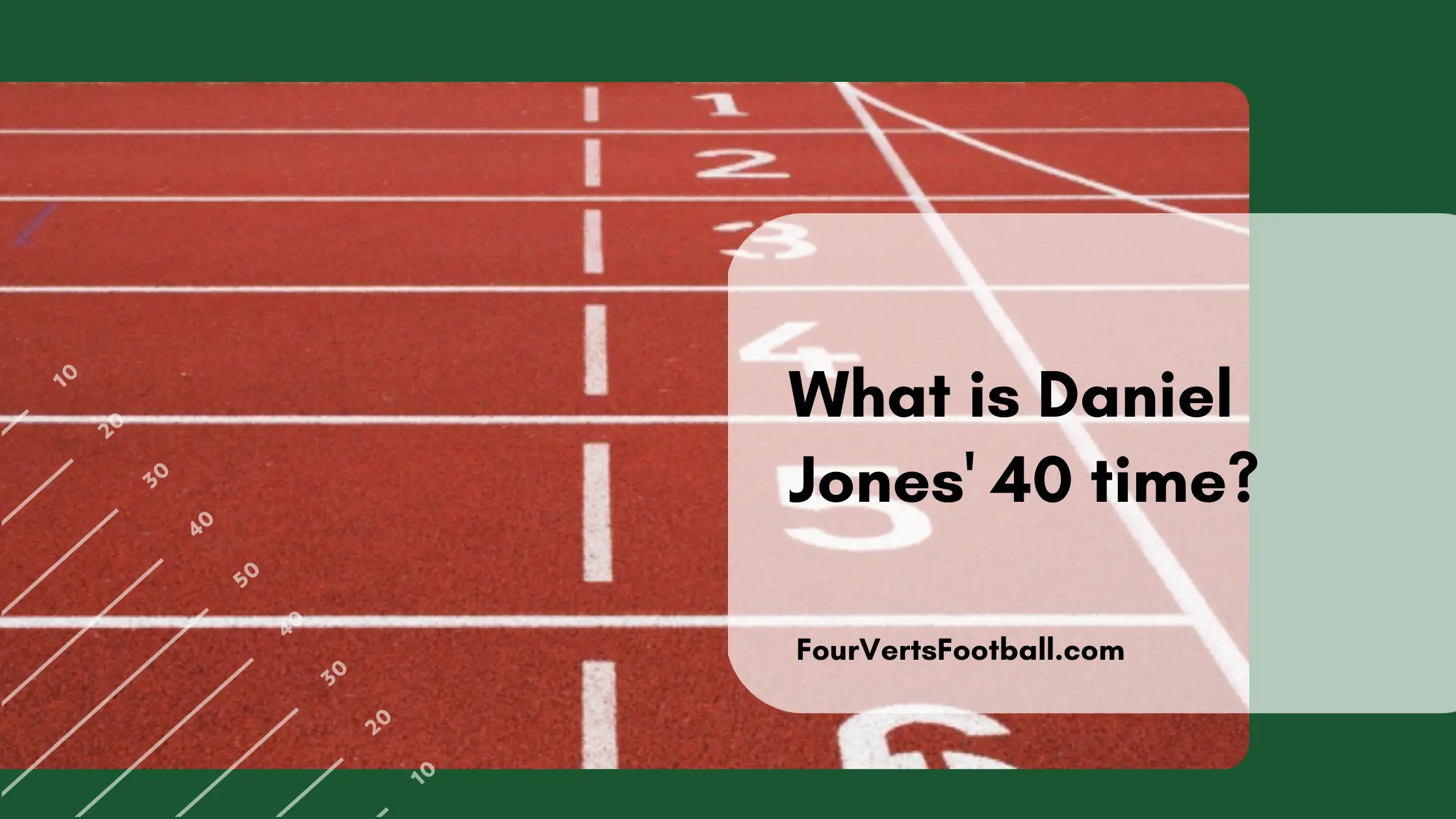 Daniel Jones 40 time