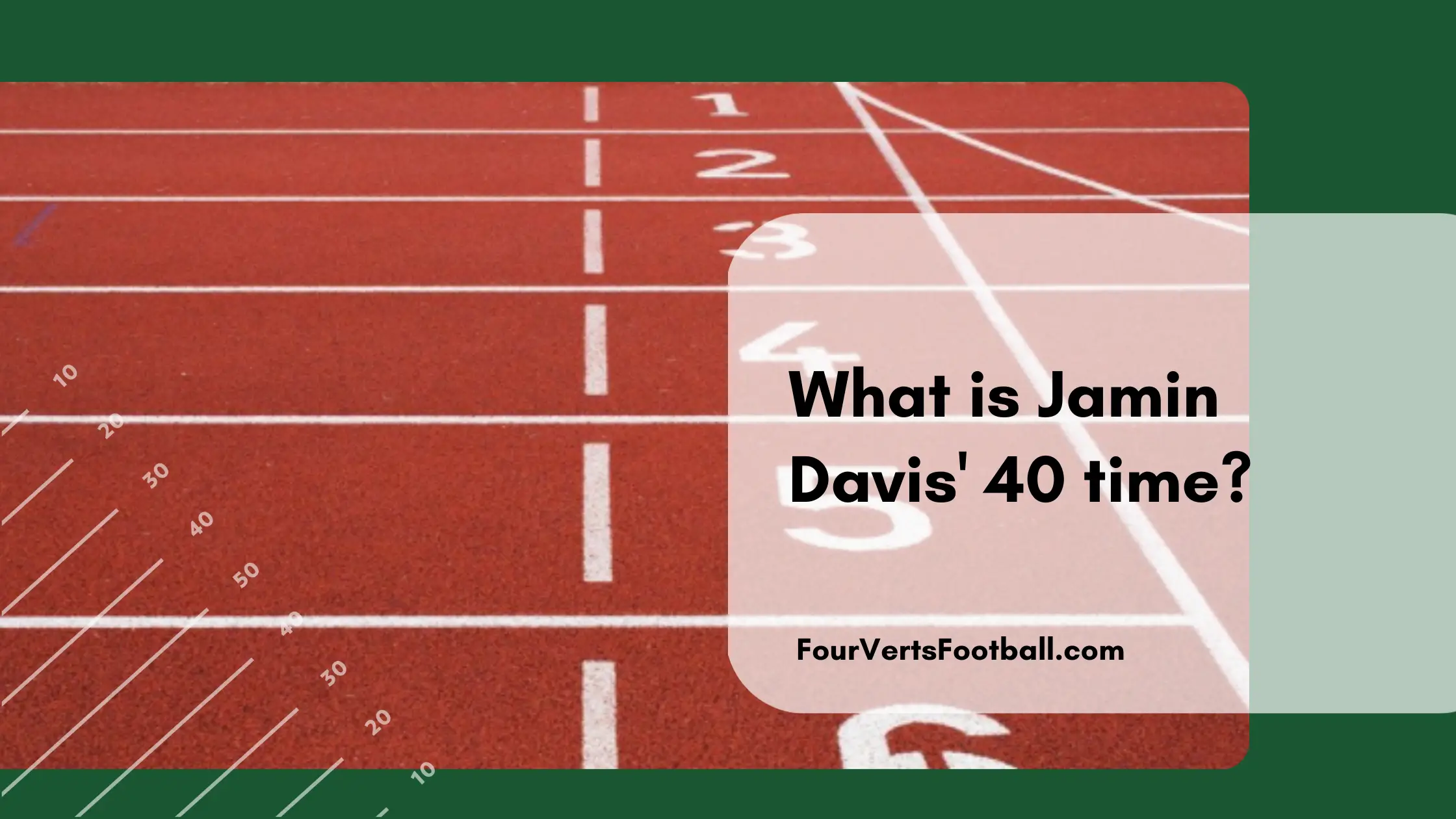 Jamin Davis 40 time