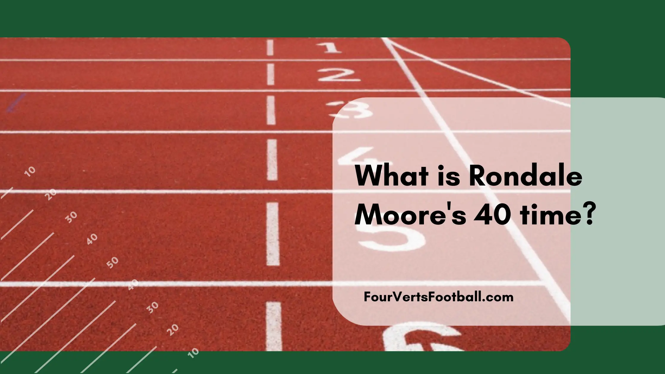 rondale moore 40 time