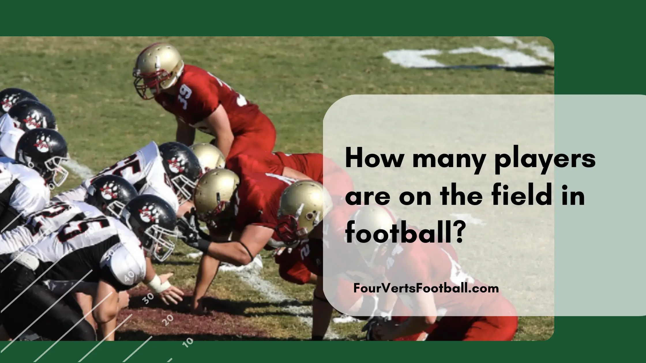 how many players are on a football field