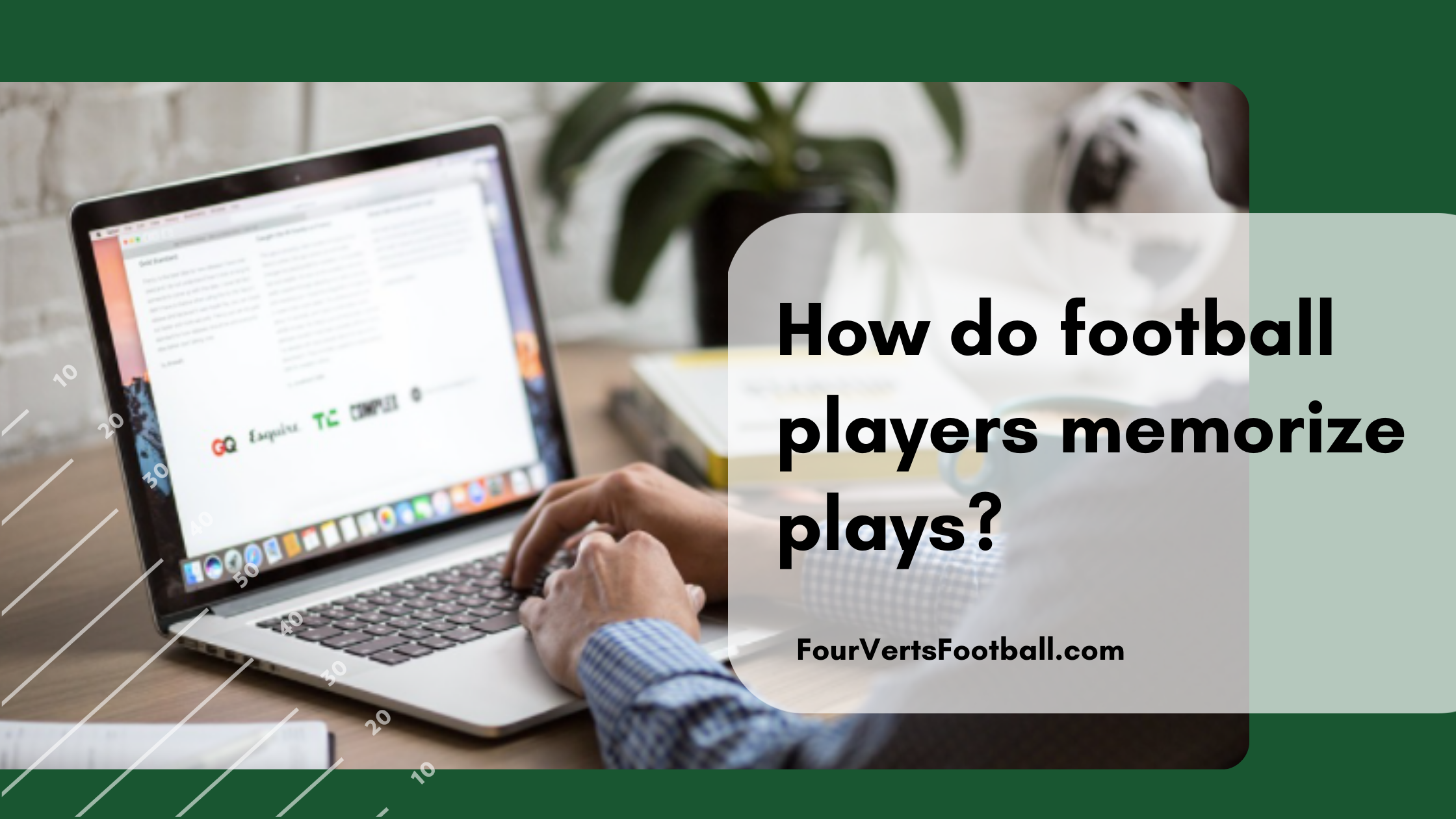 How do football players memorize plays?