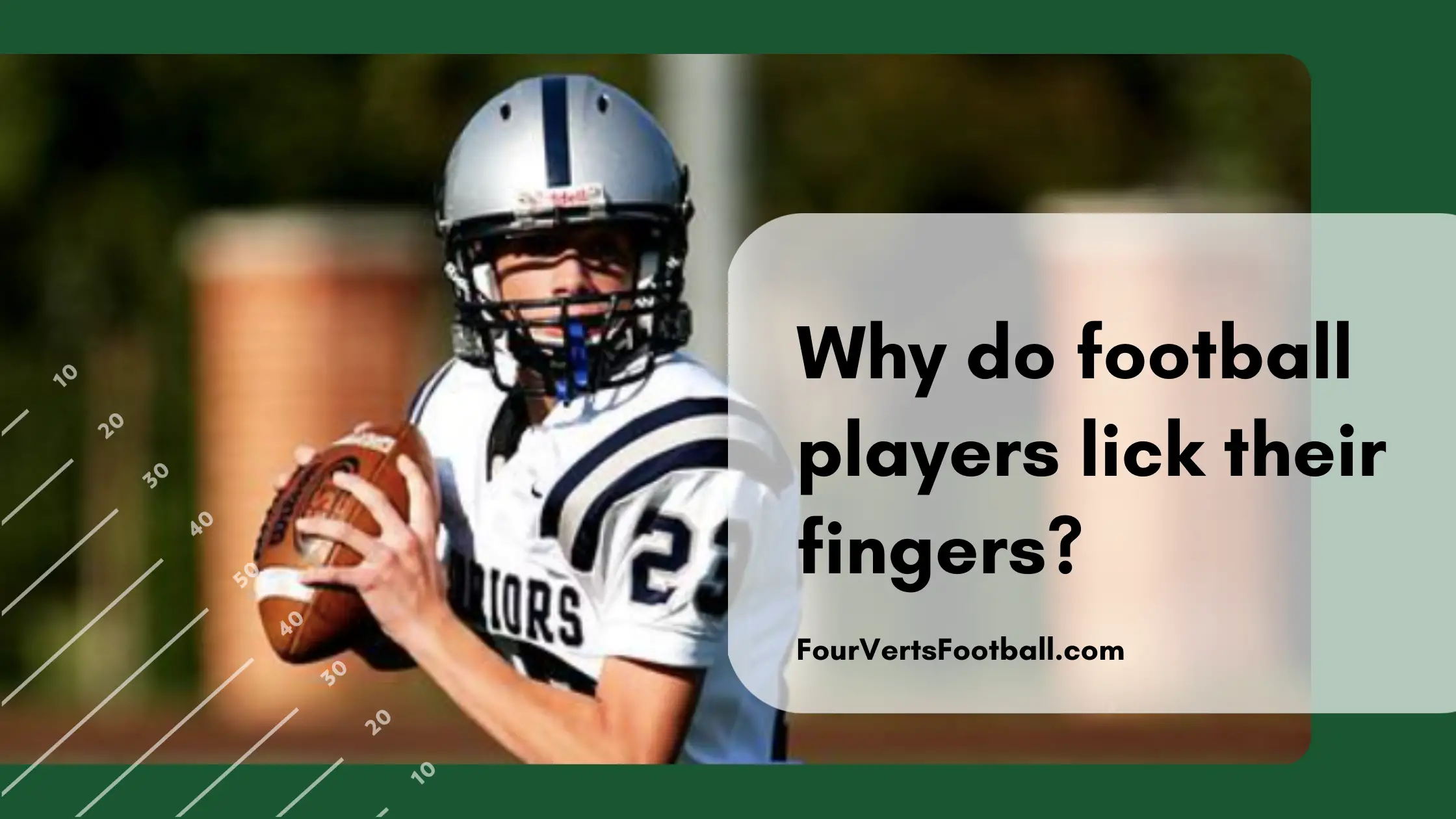 football players lick fingers